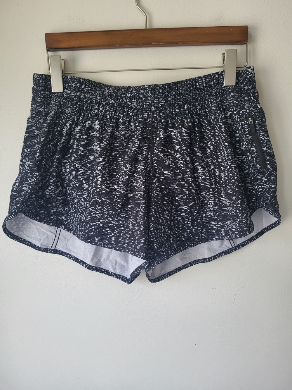 lululemon athletica Black Speckle Athlesure Sporty Running Shorts